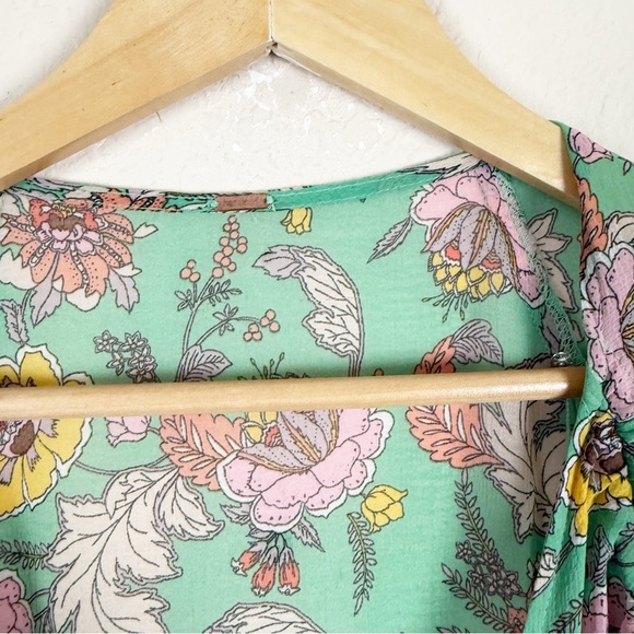 Free People Earthfolk Green Floral Maxi Dress Size Small - Picture 4 of 7